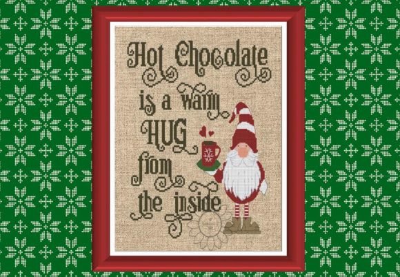 A Warm Hug Cross-Stitch Design Review for Small Business Merch