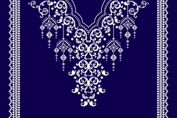 Beautiful Neckline Embroidery Pattern Review for Craft Fair Success