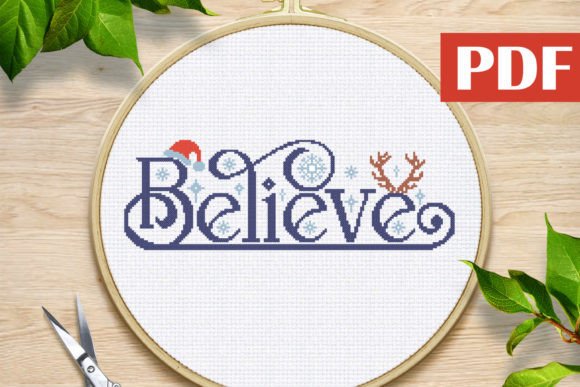 Believe Cross Stitch Pattern PDF Review for Craft Fair Success