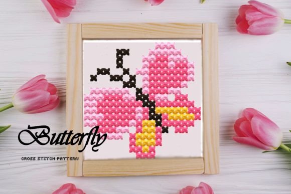 Butterfly Cross Stitch Pattern: A Versatile Springtime Embroidery Design