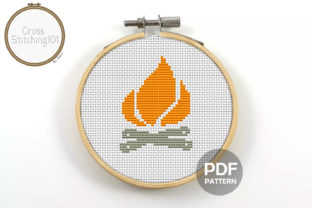 Camp Fire Modern Cross Stitch Pattern Review