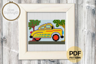 Car Scene Forest Modern Cross Stitch Review