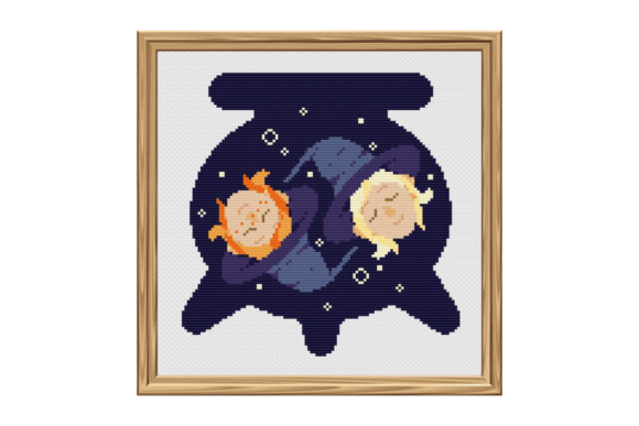 Cute Witch Besties Cross Stitch Pattern Review for Seasonal Use