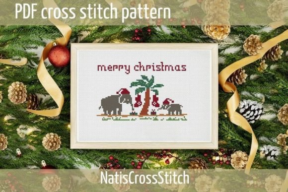 Elephants Christmas Cross Stitch Pattern Review for Real Projects