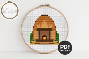 Fireplace Modern Cross Stitch Pattern Review