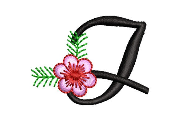 Floral Letter I: A Timeless Embroidery Design for Personalized Gifts