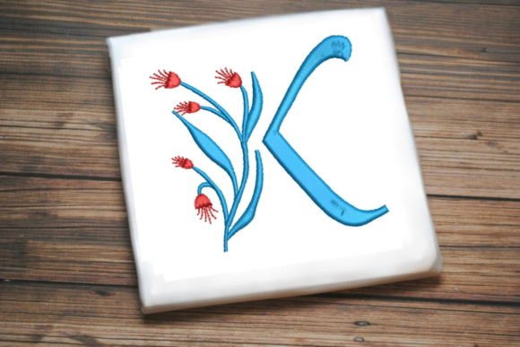 Floral Monogram Letter K Review for Business Use