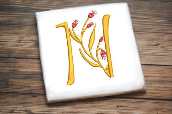 Floral Monogram Letter N Review for Personalized Embroidery Gifts