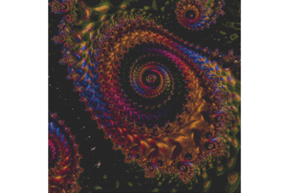 Fractal Cross Stitch Pattern - Brown Review