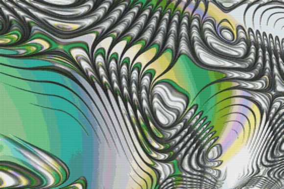 Fractal Cross Stitch Pattern - Striped Review