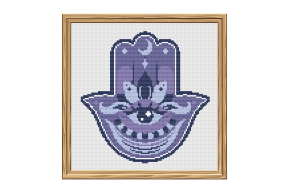 Hamsa Hand Cross Stitch Pattern Review for Apparel Design