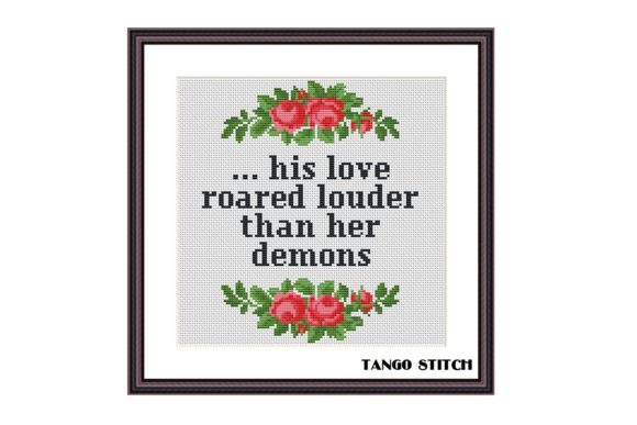 His Love Funny Romantic Cross Stitch