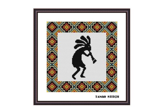 Kokopelli Ornament Cross Stitch for Small Business Merch