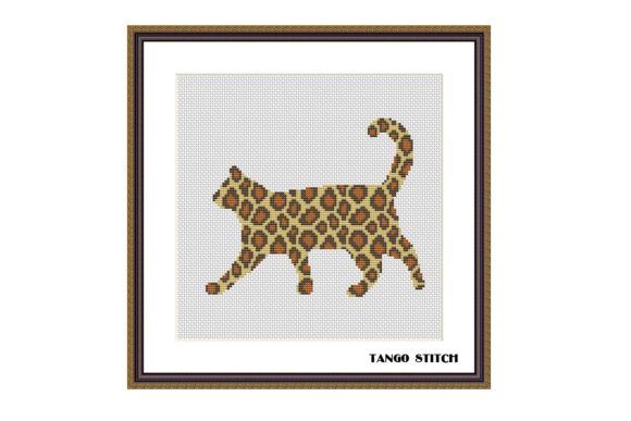 Leopard Print Cat Ornament Cross Stitch Design Review