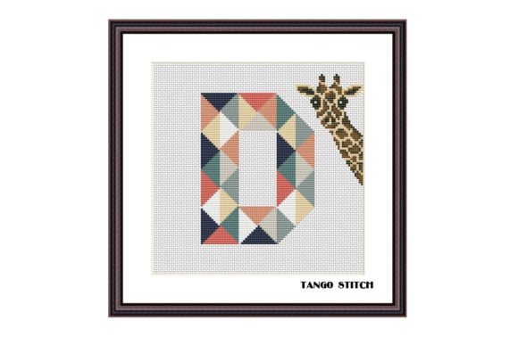 Letter D and Funny Giraffe Cross Stitch Review