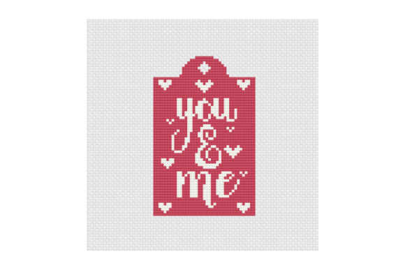 You Me Gift Tag Label Cross Stitch Pattern Review